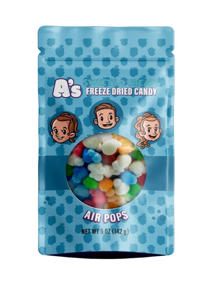 Air Pops - 5oz Familiengröße für den Großhandel von A’s Sweets & Treats Freeze Dried Candy