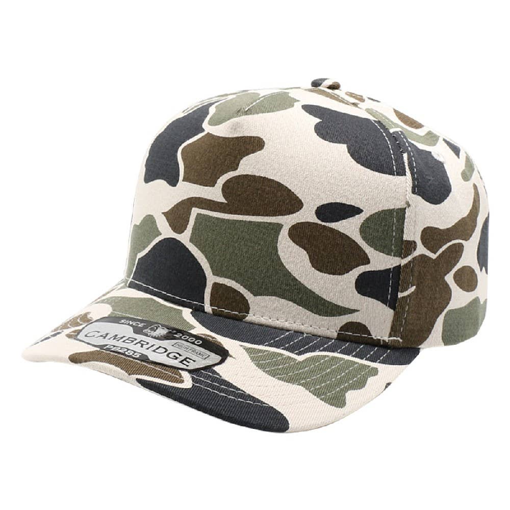 DOBBI - Vendita all'ingrosso Cappellino da baseball - Unisex - Cornice alta Old School Camo a cinque pannelli0
