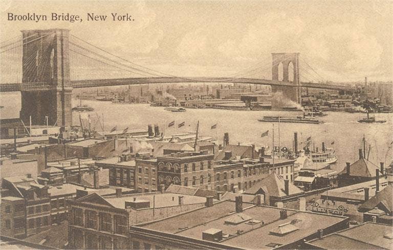 Found Image Press - Wholesale Magnet - Magnet NY-1115 Brooklyn Bridge0
