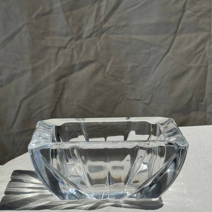 Office Objets - Vente Cendrier - Grand cendrier en verre massif carré vintage17