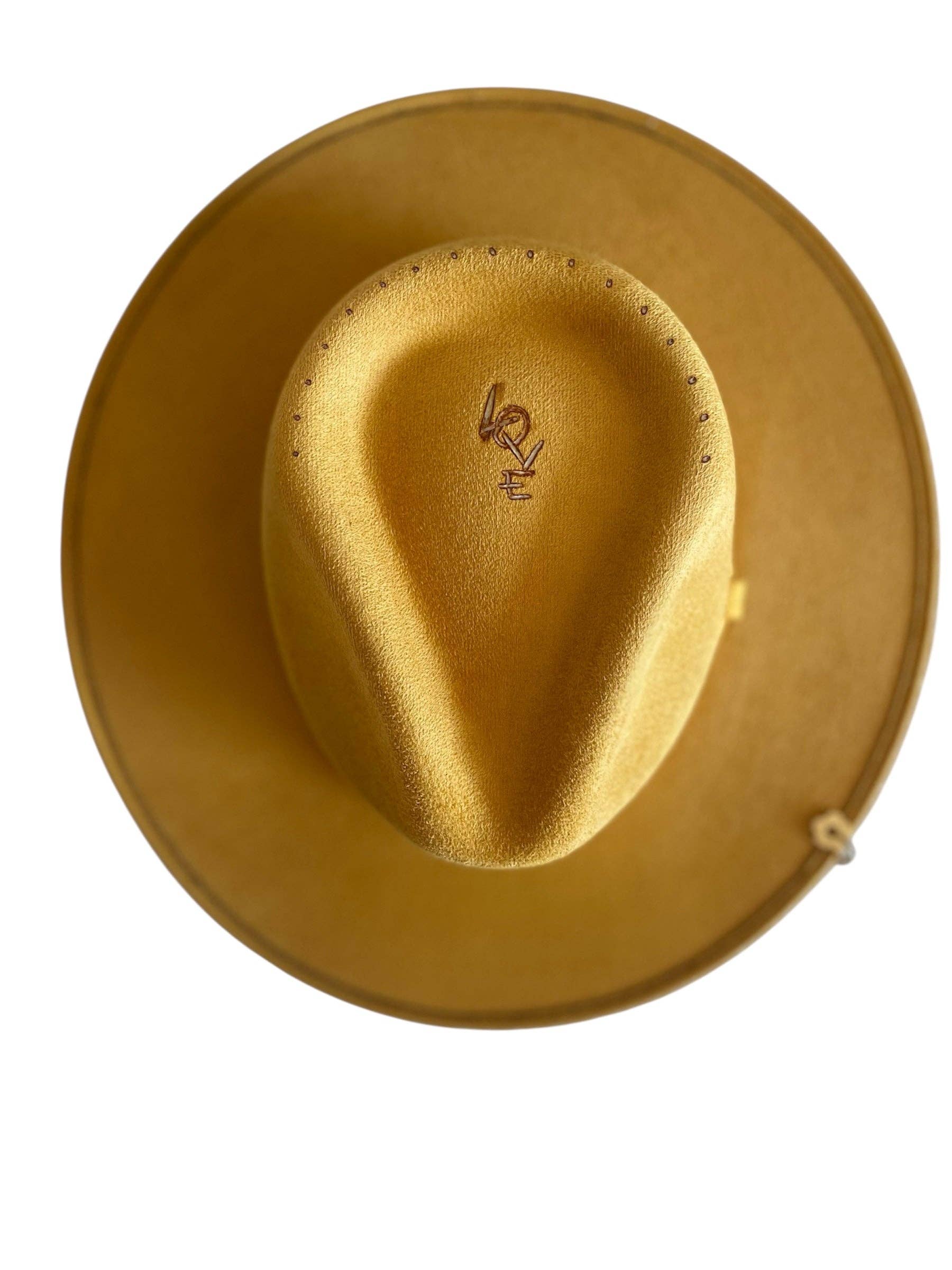 Margarita - Wholesale Fedora - Women's - Mustard Fedora Jewel Hat