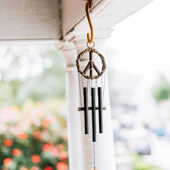 Ten Thousand Villages - Wholesale Wind Chime - * Peace Sign Wind Chime *