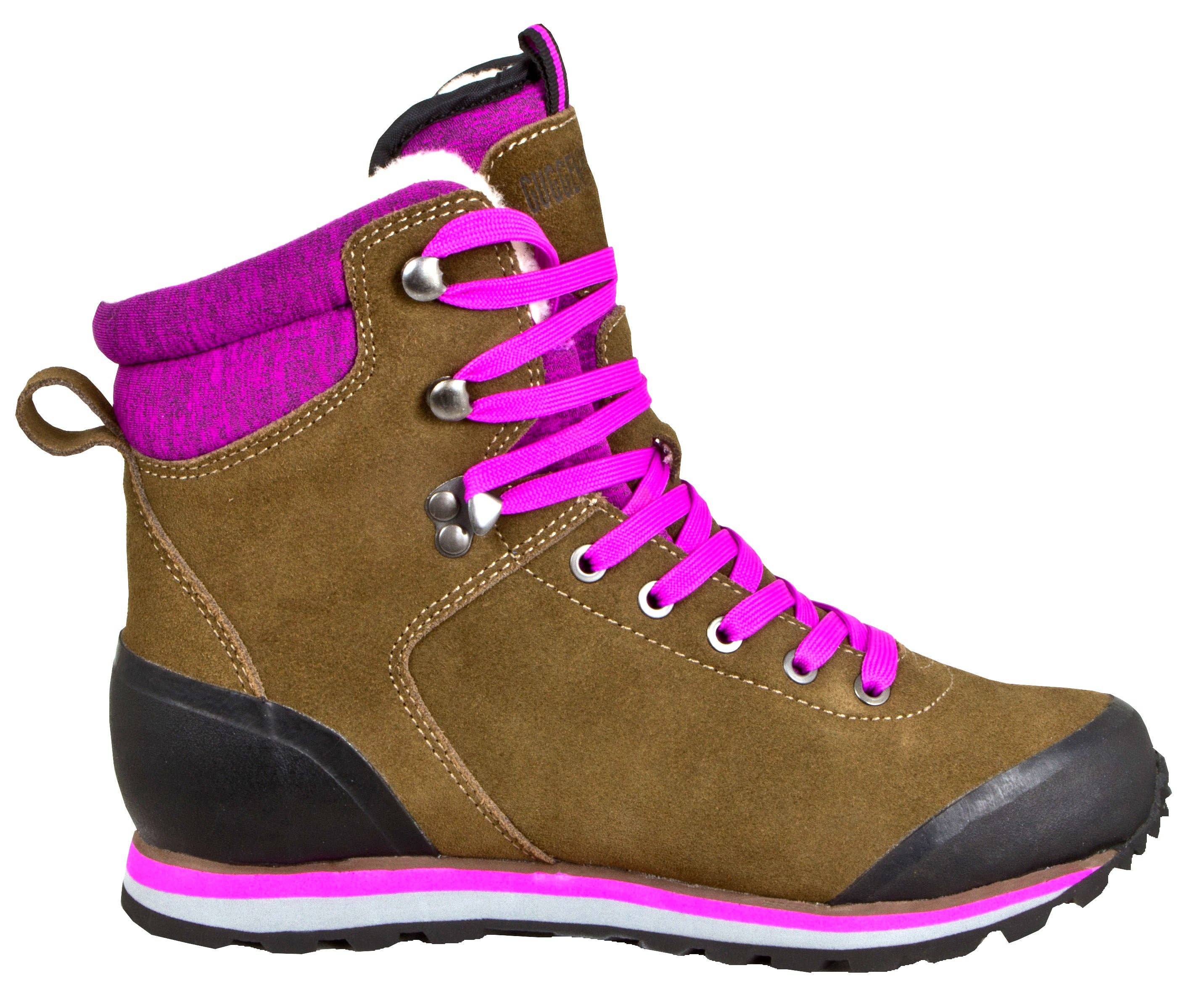 Braun Lila GUGGEN Mountain HPM59 Damen Trekking-& Wanderstiefel gefüttert mit echter Wolle wasserdicht for wholesale on Faire6