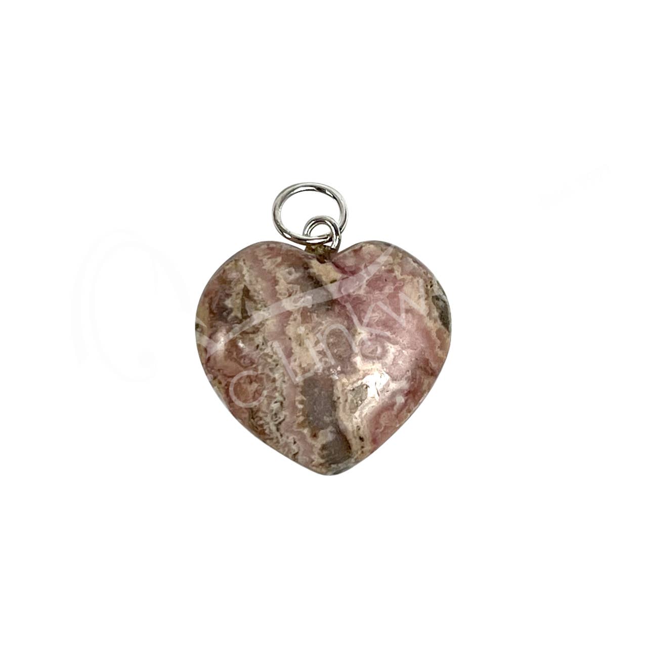 Oceanic Linkways Inc - Wholesale Spiritual Stone/Crystal - (PK 3)PENDANT - HEART RHODOCHROSITE (PK 3) 0.75-1"