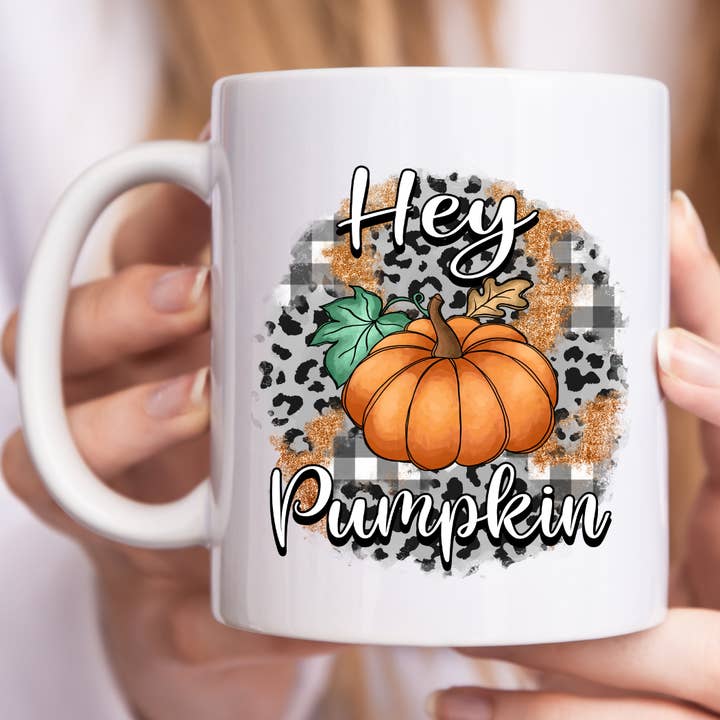Hey Pumpkin Fall Mug for wholesale by Hello Gorgeous Mugs