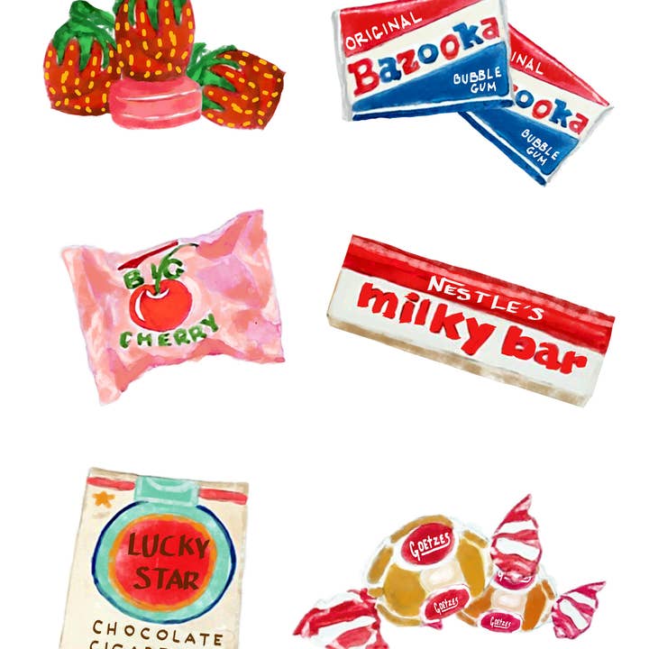 Clementine Studio – Großhandel Kunstdruck – Vintage-Bonbons