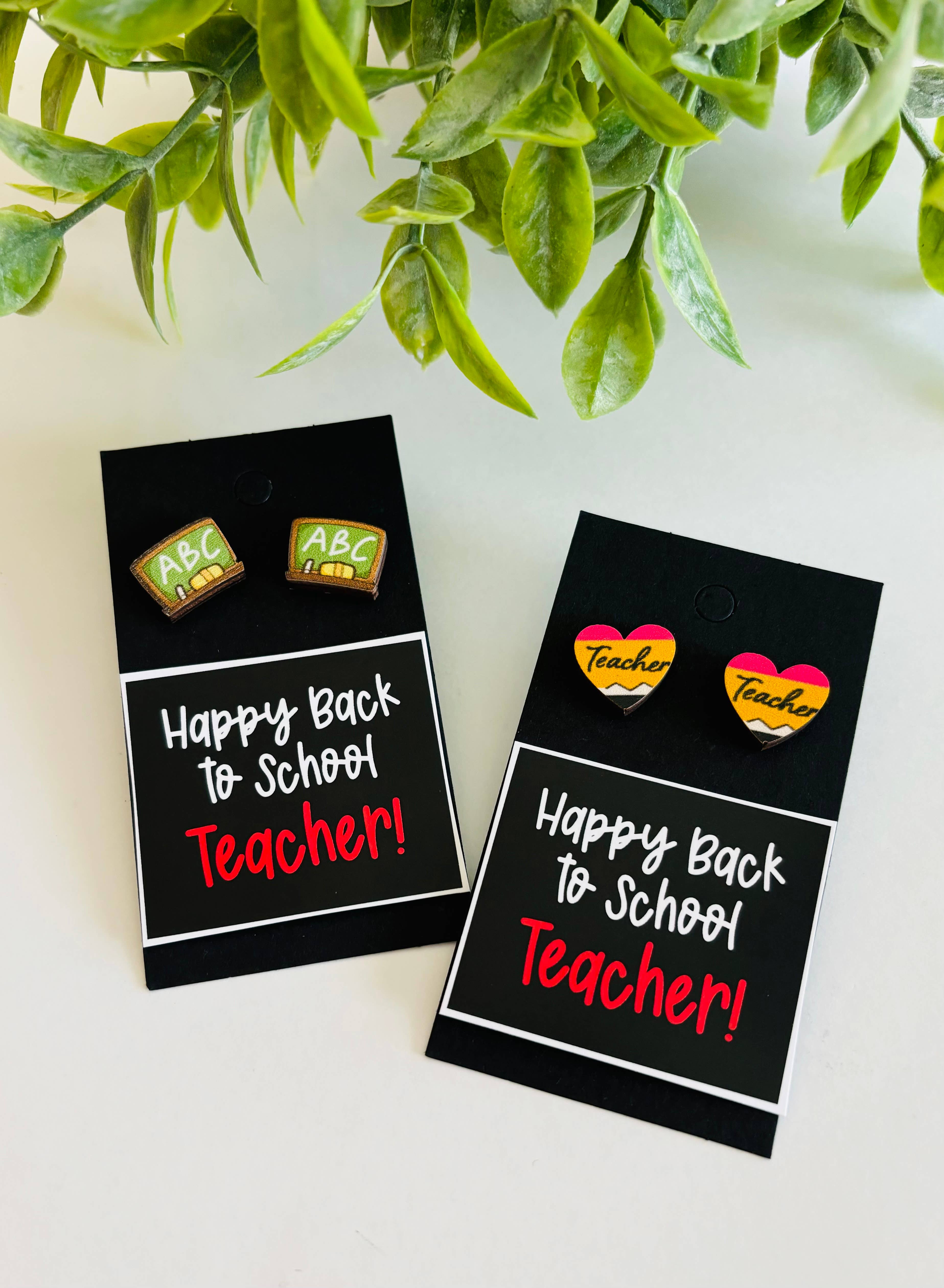 Peddle Your Paper - Vendita all'ingrosso Orecchini a bottone - Combo regalo di orecchini per l'apprezzamento degli insegnanti al ritorno a scuola0