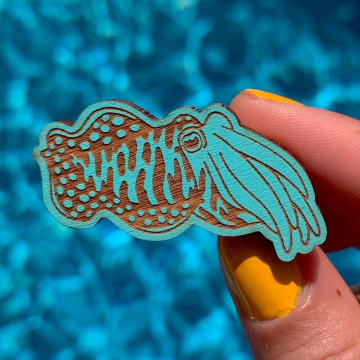 Bläckfisk Miljövänlig Trä Pin för wholesale av Fin Pin Shop