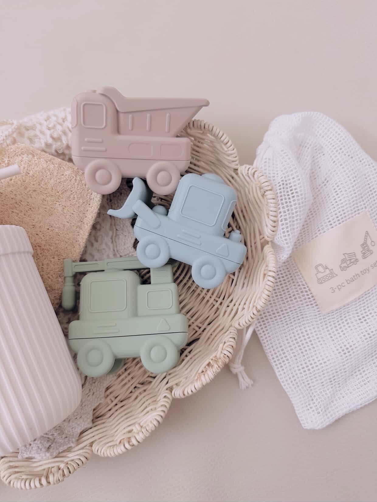 Ali+Oli - Wholesale Bath Toy - Baby - Ali+Oli Squirt Water Bath Toy Set (Construction) Mold Free7