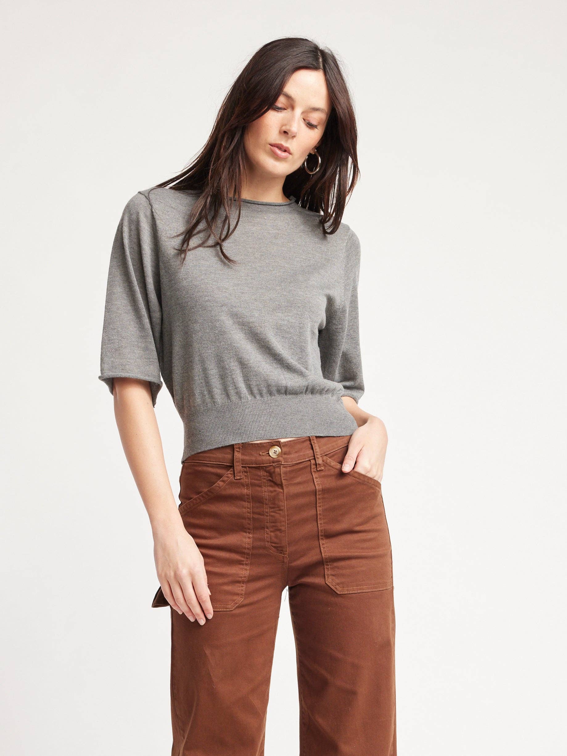 Gris Heather Jersey Kinsley de venta al por mayor en Faire4