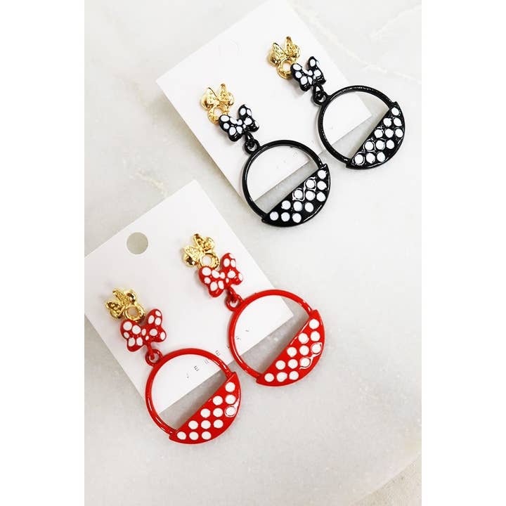 MIX COLOR Polka Dot Dangle Earring Set for wholesale on Faire