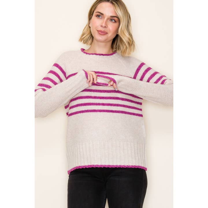 PULL RAYÉ COULEUR POP pour la vente par STACCATO