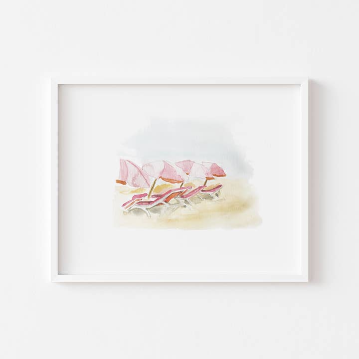 Beach Days 8x10 Art Print for wholesale by Patricia FK