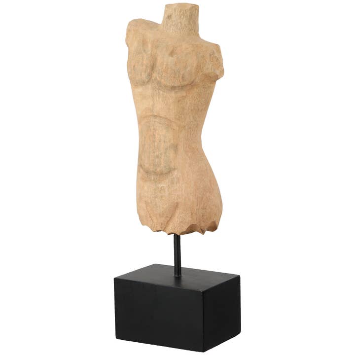 Skulptur Man Tors naturfärgad H. 41,5 cm, VE 1 för wholesale av Gilde Handwerk Macrander GmbH & Co. KG