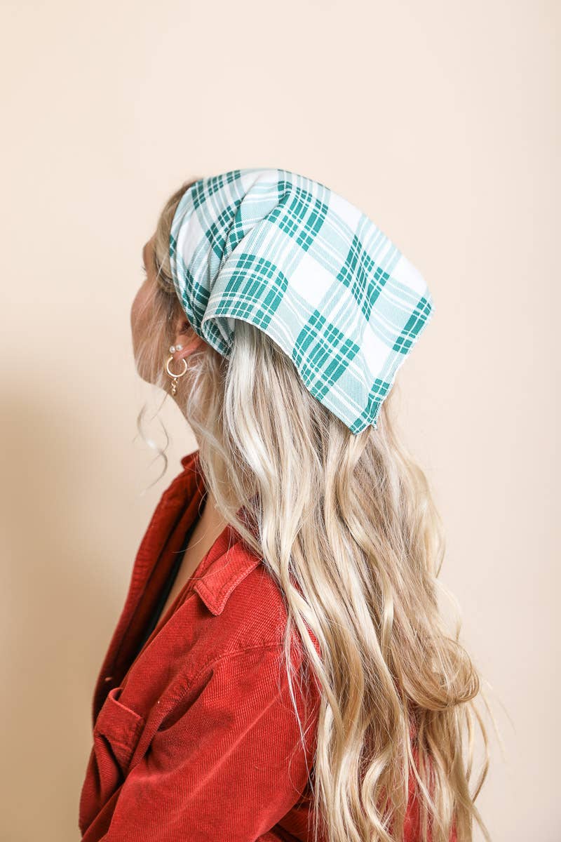 Leto Accessories - Wholesale Scarf - Women's - Plaid Triangle Head Scarf – Cozy & Stylish Accessory ✨12