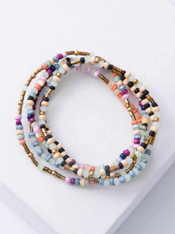 Saltwater Stack, Set of 5 for wholesale by Noonday