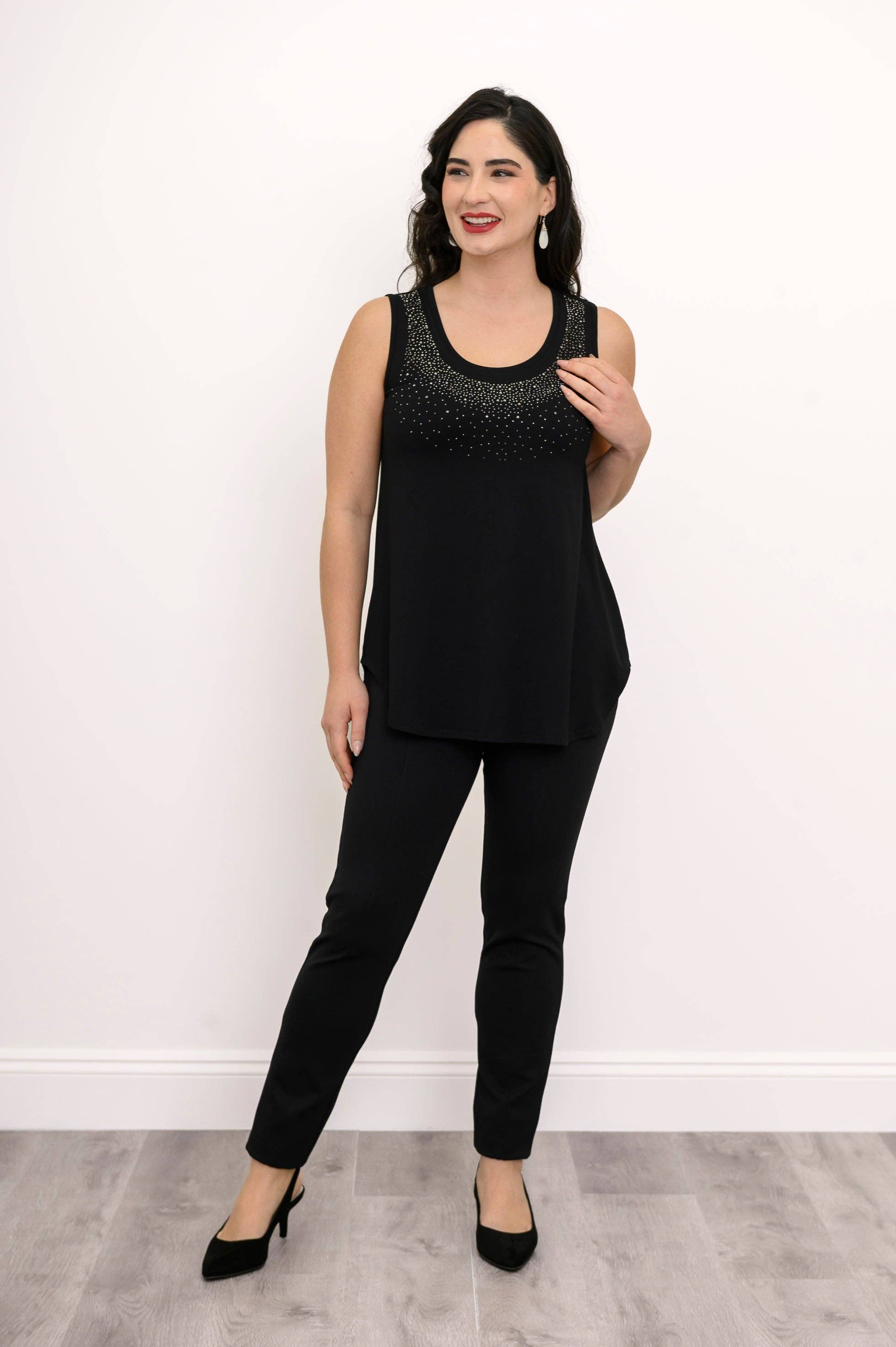 Blue Sky Clothing Co LLC – wholesale Tunic – Women’s – Jazz Tank, Black Diamond, Bamboo6