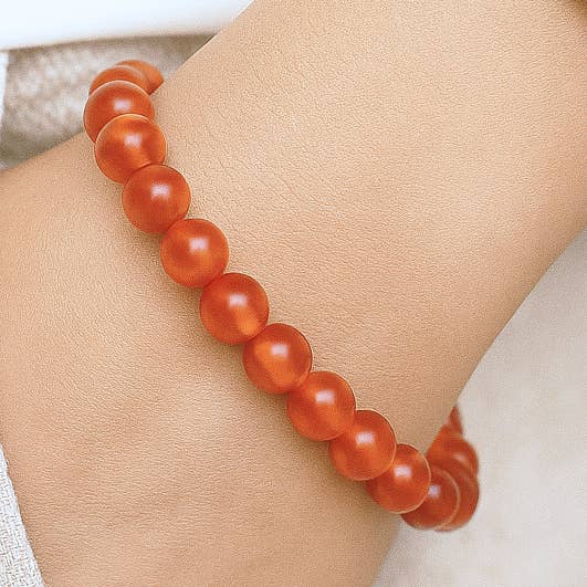 Bracelet Rond en Cornaline pour la vente par Stonebridge Imports