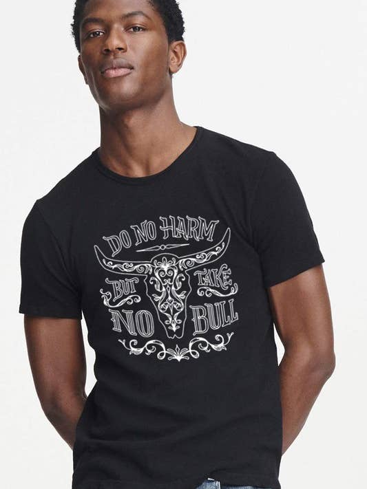 No Bull Print Tee for wholesale by DOTCOM