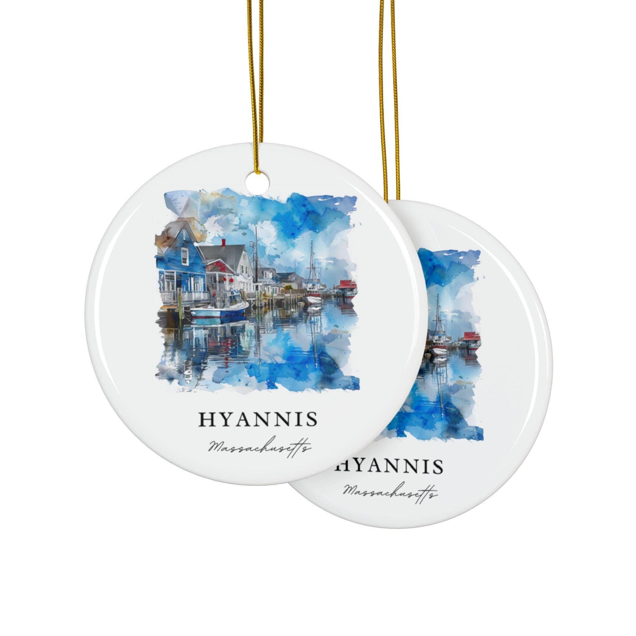 Premium Travel Art - Wholesale Ornament - Hyannis Ornament | Authentic Cape Cod | Ceramic3