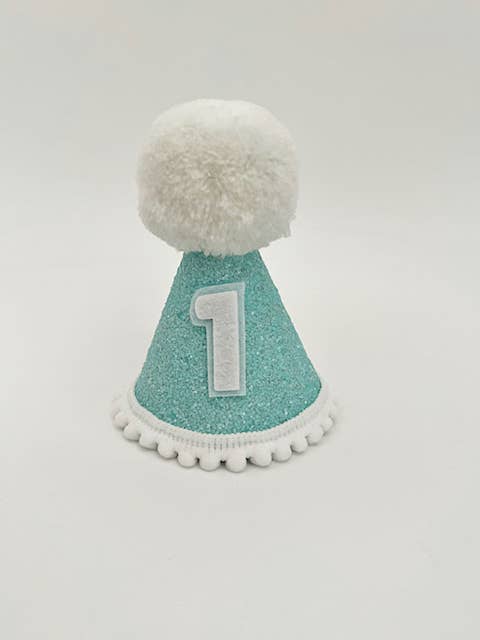 Aqua glitter hat for wholesale by Nash and Willow
