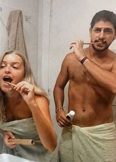 BeBambú – Großhandel Zahnbürste – Nachhaltige Bambus-Zahnbürste mit naturfarbenen Borsten3