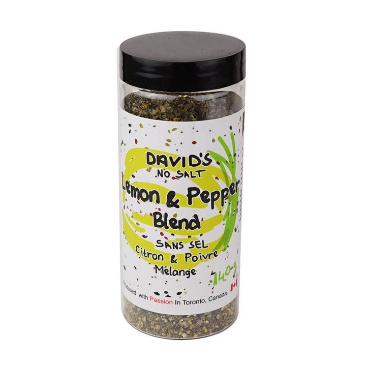 Lemon & Pepper Blend Dried Spice, 140g by Davids for wholesale by David's Condiments