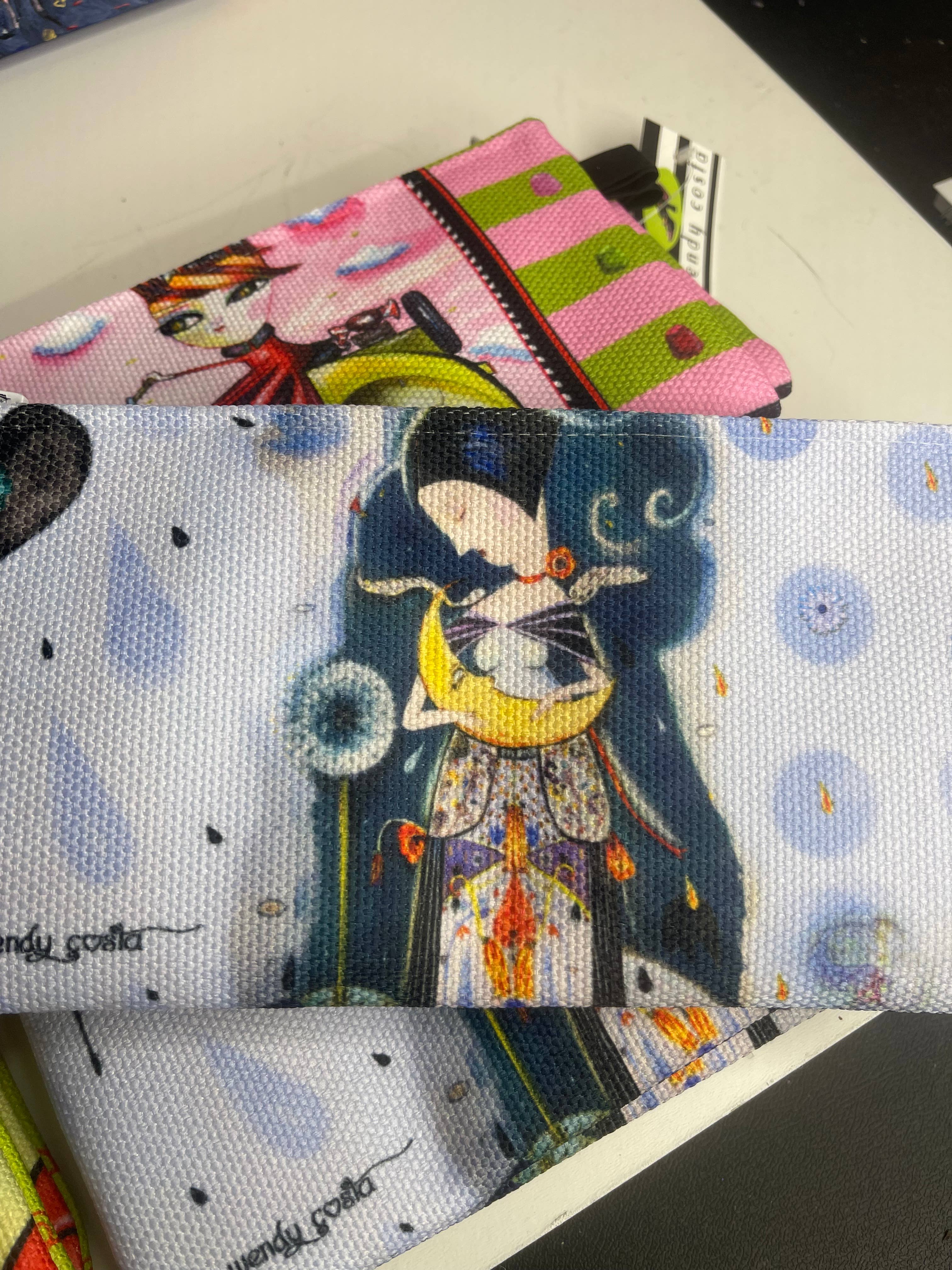 Wendy Costa Studio - Wholesale Pouch - Women's - Hand Painted Fabric Bags - Bundle of 121