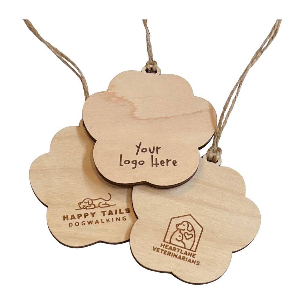 Wild Larch Creative - Wholesale Ornament - Dog Ornament For Christmas -Paw Print | CUSTOM Add Your Logo1