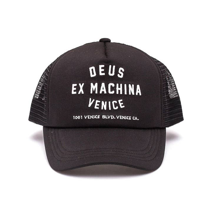 Venice Address Trucker - Black for wholesale on Faire