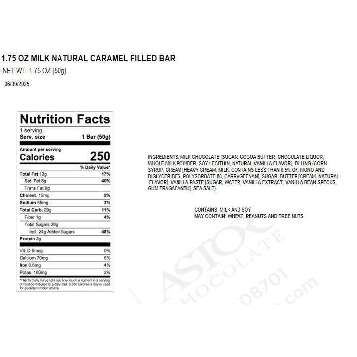 Astor Chocolate Corp. - Wholesale Chocolate Bar - Peanuts® Good Camper Linus Milk Chocolate Caramel Filled 1.75oz Bar1