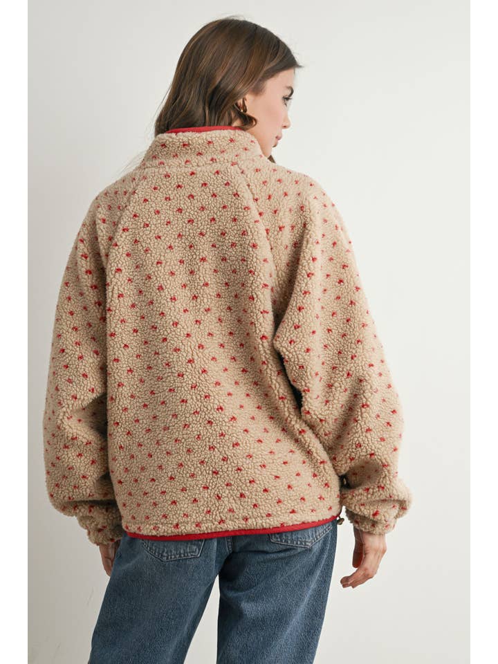 BUTTERMELON - Wholesale Jacket - Women's - High Pile Fleece Puffer Jacket - BMJ7831