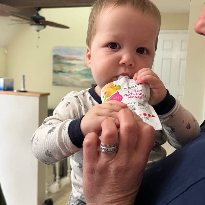 Kekoa Foods - Wholesale Baby Food - Curry Vegetable Mango Squeeze Pouch, 100% Organic Vegetarian Baby Food Purée7