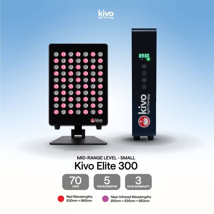 Kivo Elite 300 : panneau portable premium de luminothérapie rouge pour la vente par Kivo Red Light Therapy