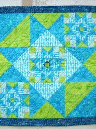 Modern Mini Star Quilt Pattern CCC-011 for wholesale by Curlicue Creations