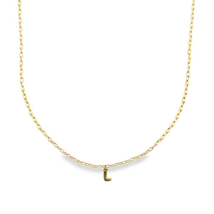 Camilla Limón - Wholesale Pendant/Charm Necklace - Tiny Initial Charm Personalized Gold-Filled Necklace10