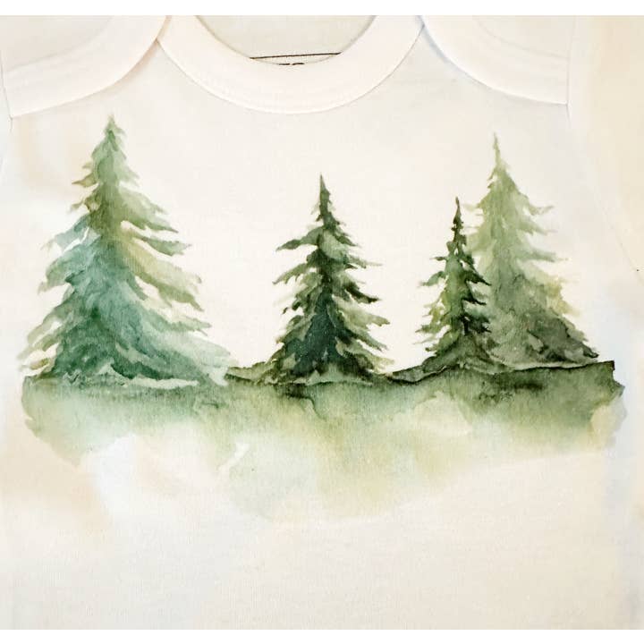 Cloud White Baby Gift Set - Watercolor Forest for wholesale on Faire2