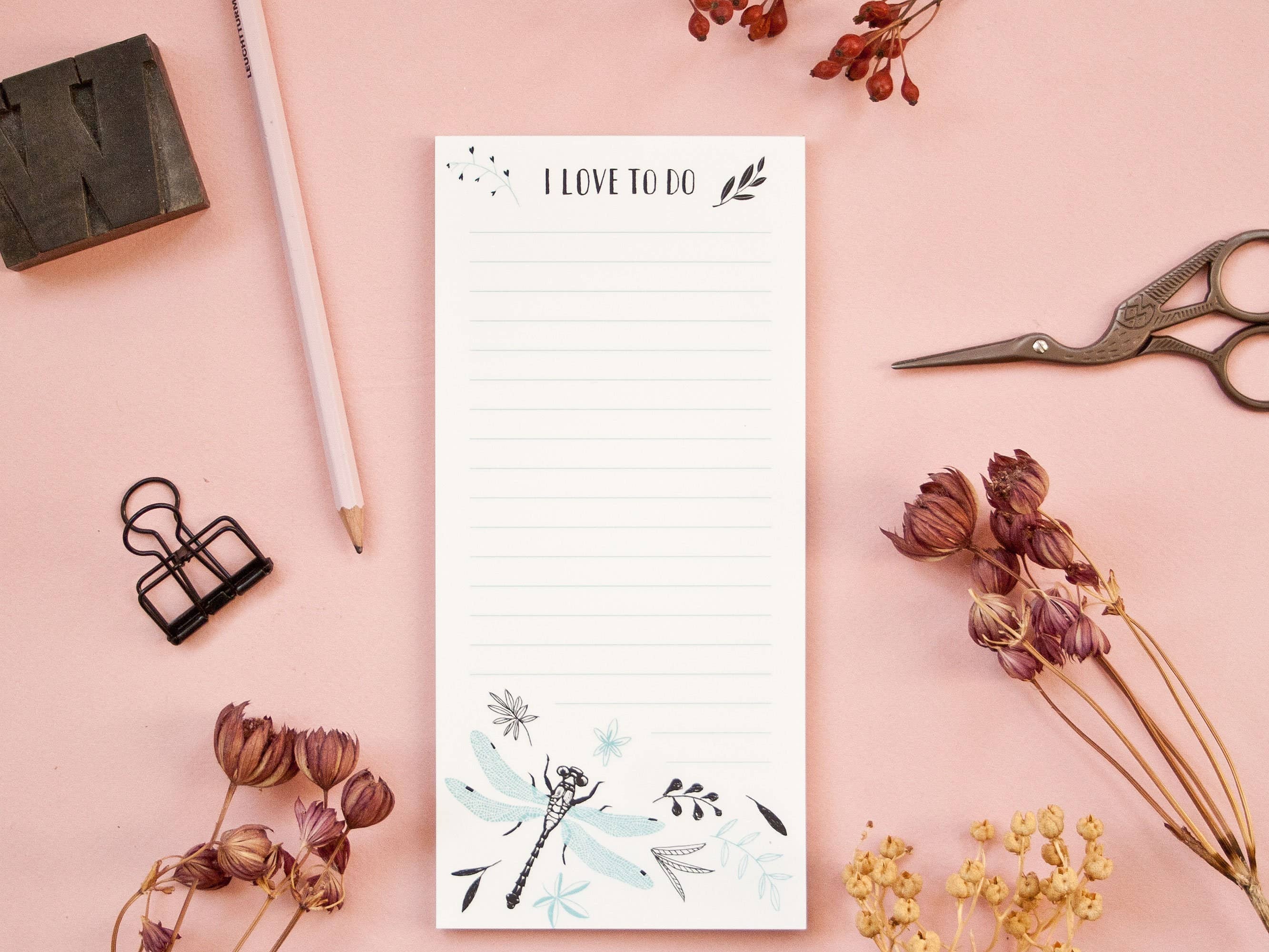 Katja Rub - Venta al por mayor Libretas - Bloc de notas libélula en formato DIN largo2