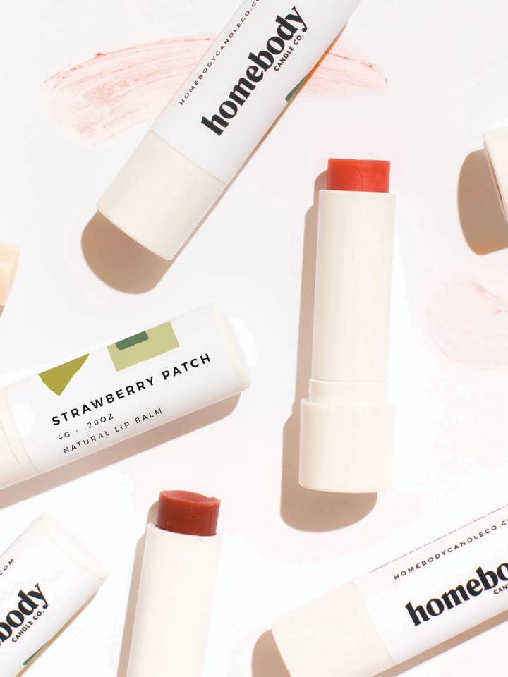 Strawberry Patch • lip balm for wholesale by Homebody Candle Co.