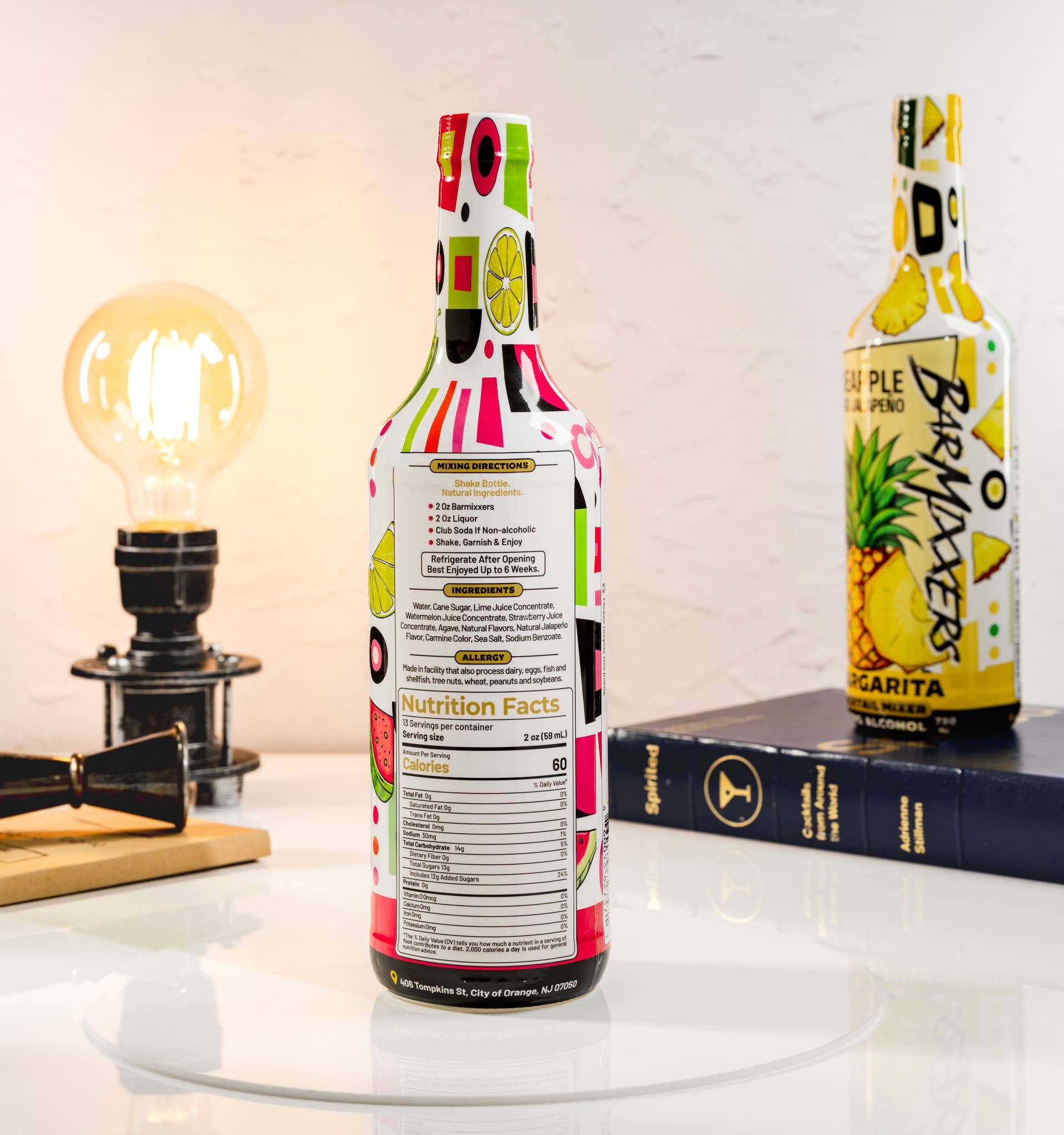 Bar Mixxers - Wholesale Cocktail Mix/Syrup - Cocktail Mixer Watermelon Strawberry Jalapeño Margarita 2