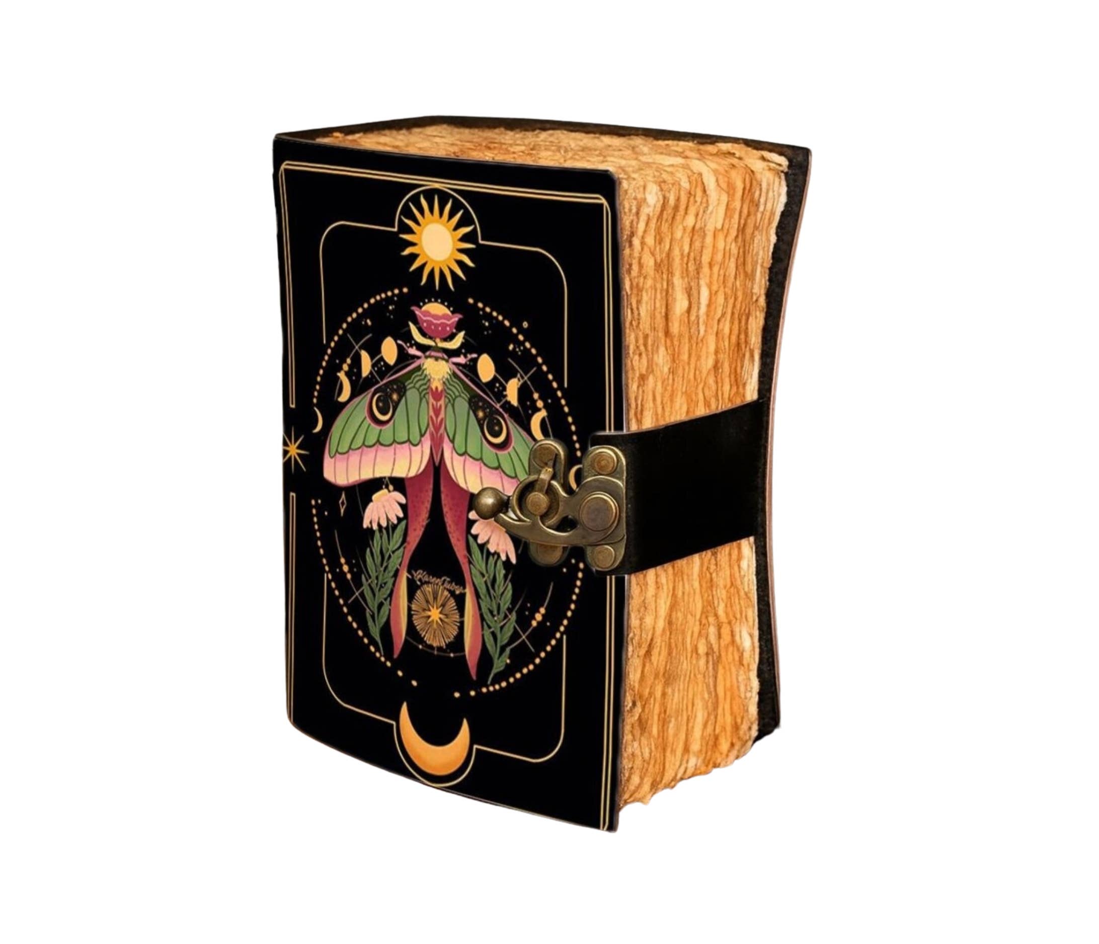 Billion Brothers - Wholesale Journal/Diary - Moth Travel Diary Grimoire Notebook Gothic Vintage Journal