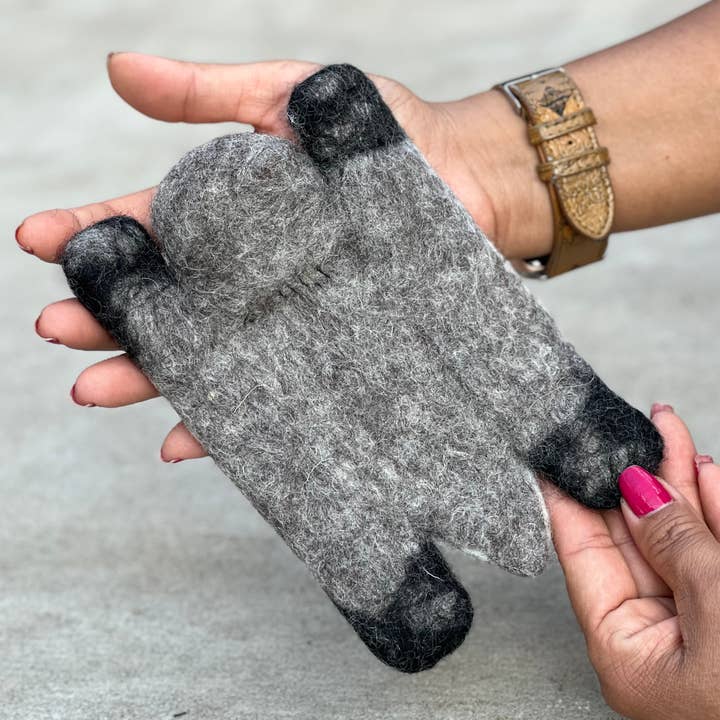 Lungta Imports - Wholesale Coasters - Fair Trade Animal Felt Ball Tea Coasters, Cup Mug Coasters13