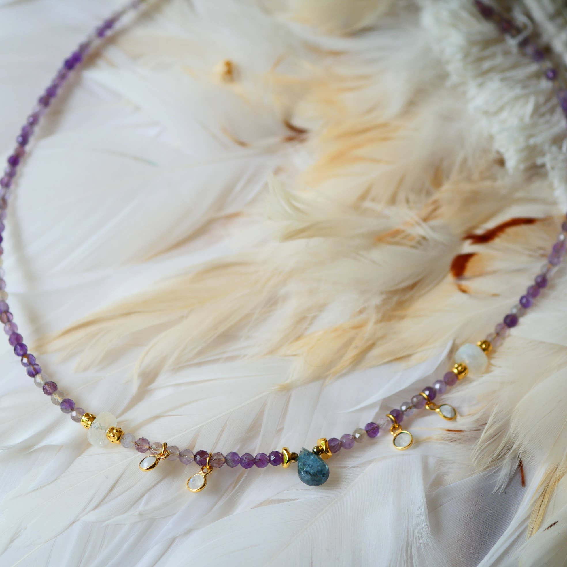 GINANDGER - Vente Collier de perles - COLLIER KRUTI AMETHYST3