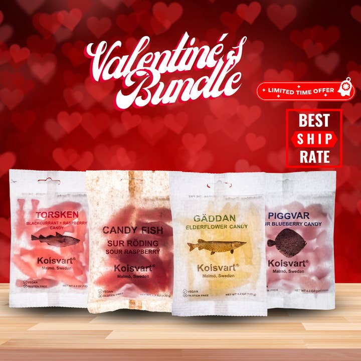 Kolsvart Lot de Poissons | 4 caisses. 1 caisse de chaque pour la vente par Casacella Foods