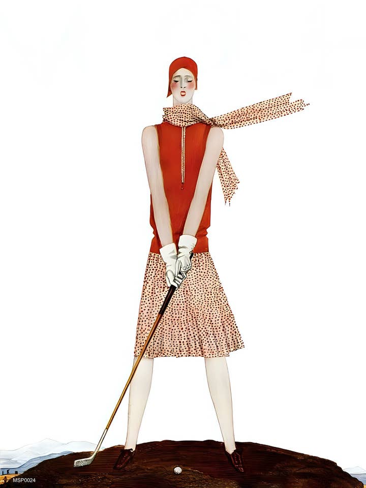 Georges Lepape Art de la Mode Imprimé présenté sur la couverture de Vogue 1929 pour la vente par On The Wall Art Ltd