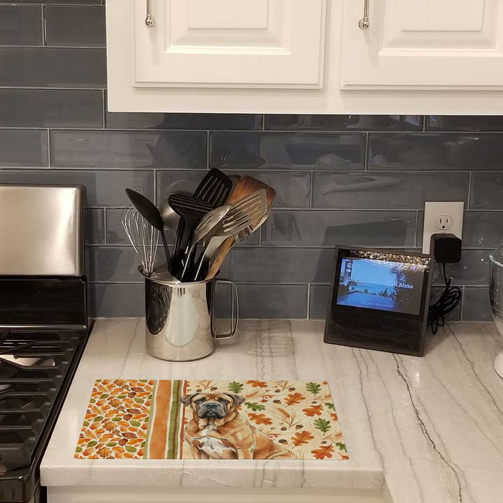 Neapolitan Mastiff Heirloom Fall Cutting Board WDK7923 for wholesale by Caroline's Treasures