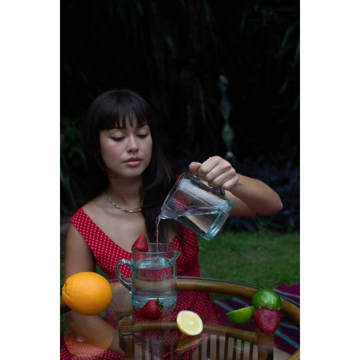 Voyage - Wholesale Carafe - Moroccan Crystal Blue Half Carafe6