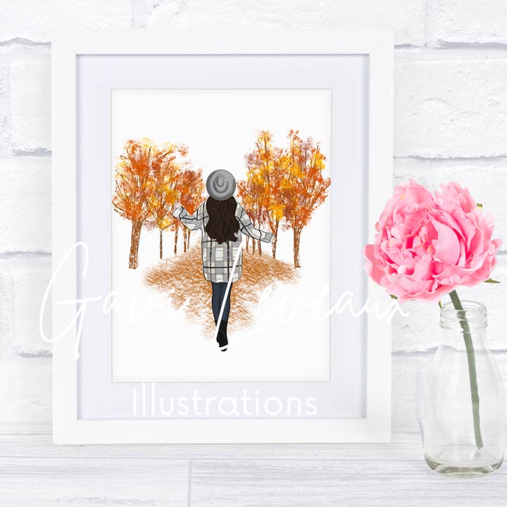 The Fall Fashionista Art Print for wholesale by Gavi Leveaux