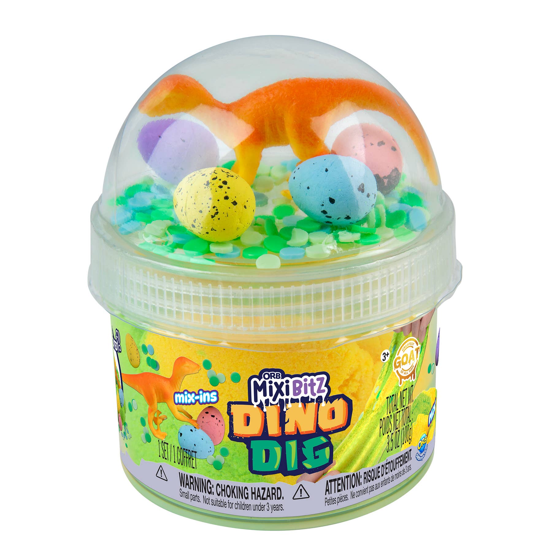 Orb Toys - Vente Pâte ingénieuse/slime – enfant - MixiBitz Dino Dig Sable Gluant0