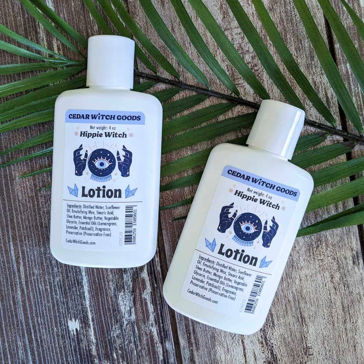 Cedar Witch Goods - Wholesale Hand & Body Lotion - Hippie Witch Patchouli Lotion | 4 oz & 12 oz